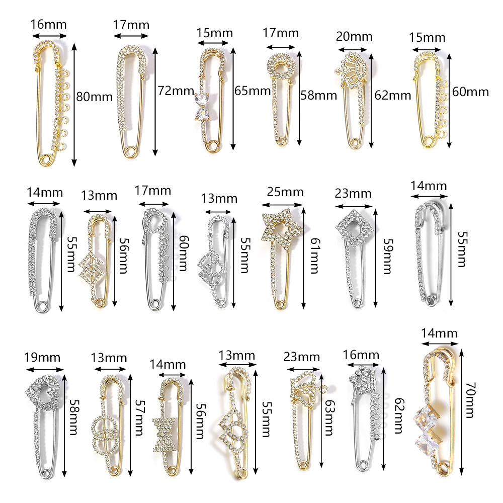 2 Pezzi Spille Dorate e Argent - Brooch Pin Gold recensione e prezzo