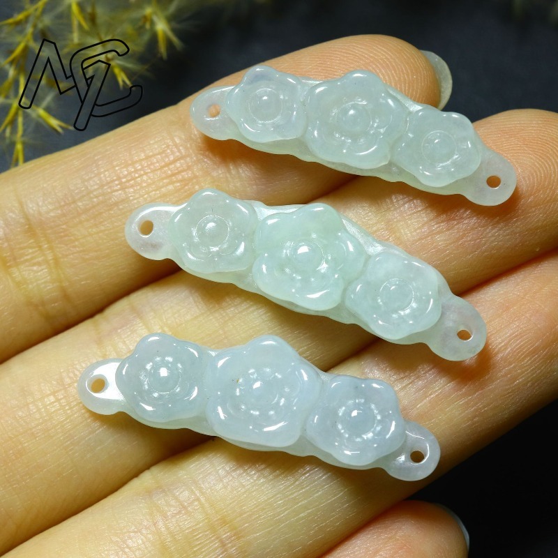 1 Pezzo Fiore in Giada Natural - Women Accessories To Gift recensione e prezzo