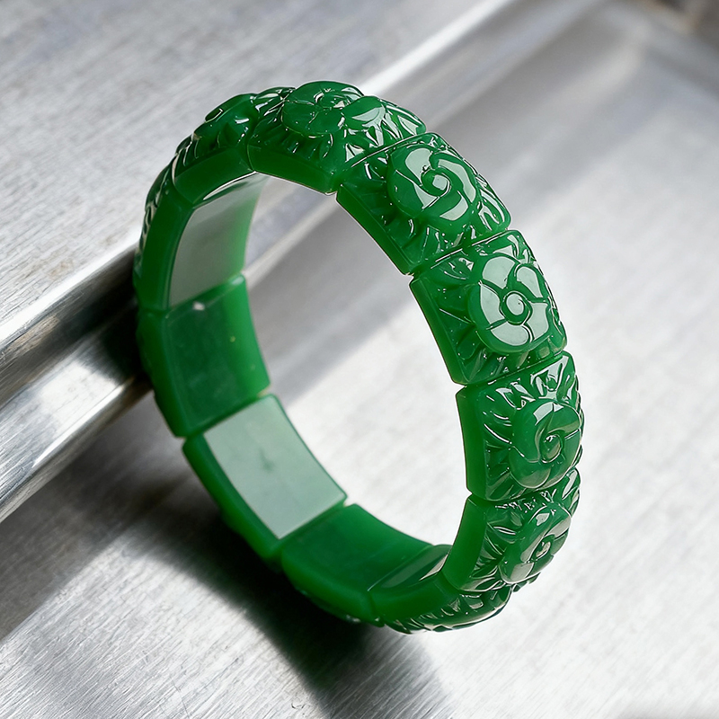 Bracciale con fiore di giada r - Women Accessories To Gift recensione e prezzo