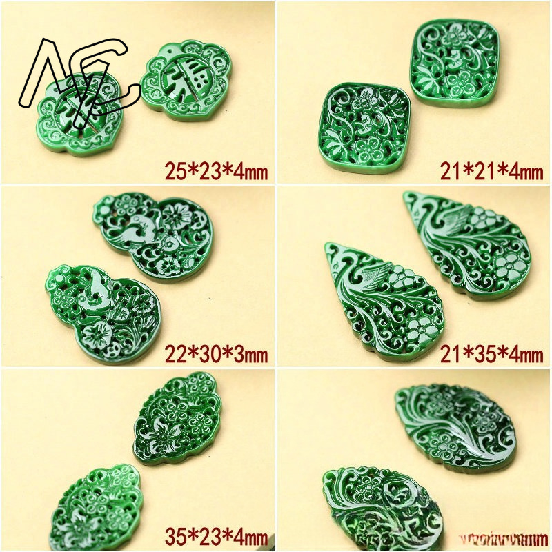 2 Pezzi DIY Smeraldo Verde Nat - Women Accessories To Gift recensione e prezzo