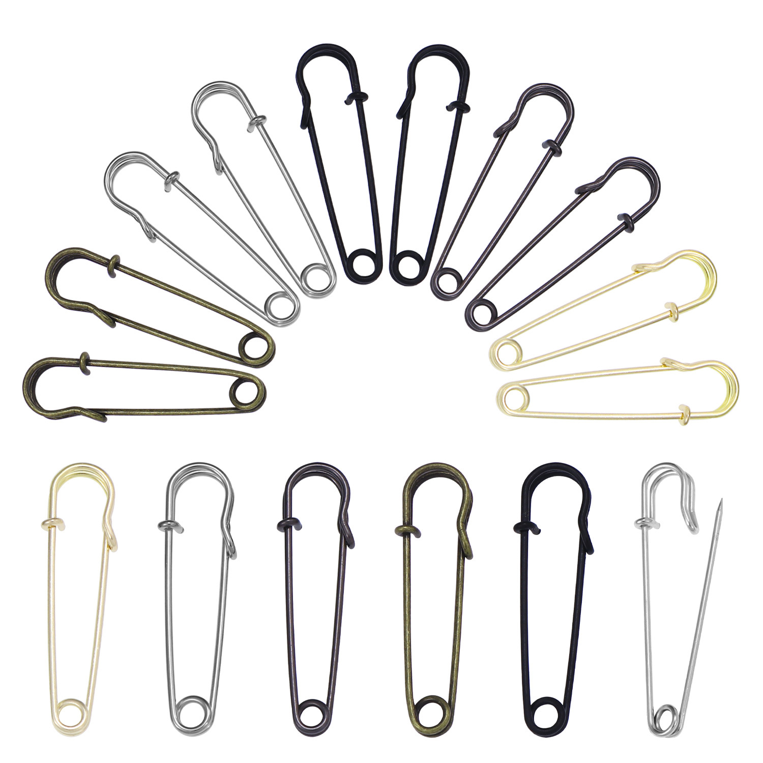 20 pz 50mm spille da balia in  - Brooch Pin Gold recensione e prezzo